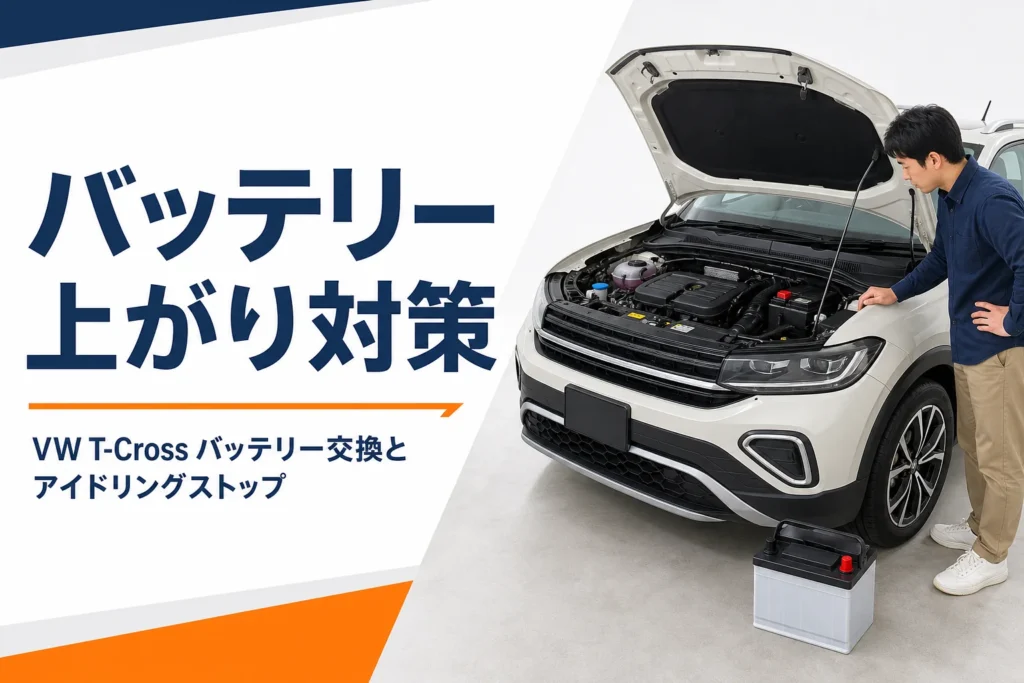 VW T-Crossのバッテリー交換のイメージ