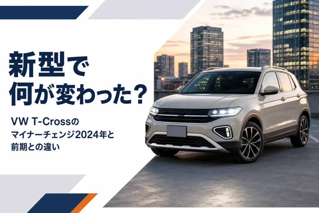 マイナーチェンジ後のVW T-Crossのイメージ