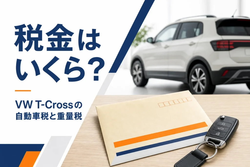 VW T-Crossの税金を確かめるイメージ